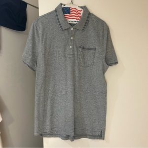 J crew mens grey polo
